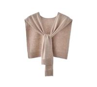 LumiSyne Gestrickt Kleiner Schal Damen Einfach Einfarbig Lange Ärmel Geknotete Fälschungs Pullover Stola Gestrickt Geknoteter Schal Schulter Wickeltuch Blusen Dekorativ Stola Für Frühling Herbst