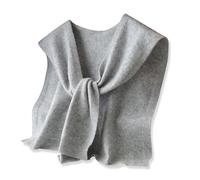 LumiSyne Gestrickt Kleiner Schal Damen Gestrickt Geknoteter Schal Einfarbig Wolle Stricken Lange Ärmel Geknotete Fälschungs Kragen Stola Nackenschutz Schulter Blusen Dekorativ Schal Für Herbst Winter
