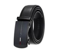 LumiSyne Herren Ledergürtel Ratsche Automatikschließe Verstellbar Komfortabel Tragen 5 Längen Verfügbar 35mm Breit Lässiger Business Stil Breite Gürtel Für Jeans Hosen Anzug Hemd