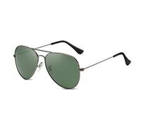 LumiSyne Mode Polarisiert Sonnenbrille Für Herren Damen Retro Pilotenbrille UV 400 Schutz Verspiegelt Linse Metallrahmen Für Fahren Reise
