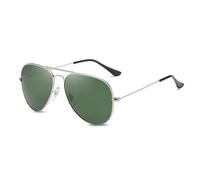 LumiSyne Mode Polarisiert Sonnenbrille Für Herren Damen Retro Pilotenbrille UV 400 Schutz Verspiegelt Linse Metallrahmen Für Fahren Reise