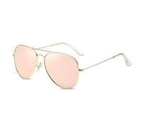 LumiSyne Mode Polarisiert Sonnenbrille Für Herren Damen Retro Pilotenbrille UV 400 Schutz Verspiegelt Linse Metallrahmen Für Fahren Reise