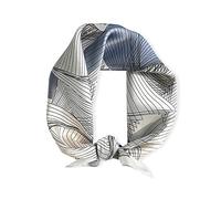 LumiSyne Mode Seidenschal Damen Geometriemuster Quadratischer Schal Weiche Warmer Satin Geschäfts Freizeit Stil Kopftuch Dekoration Bandana Haarband Frühling Herbst