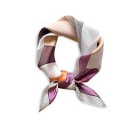 LumiSyne Mode Seidenschal Damen Katzenmuster Quadratischer Schal Weiche Warmer Satin Geschäfts Freizeit Stil Kopftuch Dekoration Bandana Haarband Frühling Herbst
