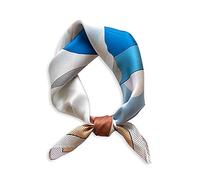 LumiSyne Mode Seidenschal Damen Katzenmuster Quadratischer Schal Weiche Warmer Satin Geschäfts Freizeit Stil Kopftuch Dekoration Bandana Haarband Frühling Herbst