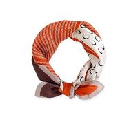 LumiSyne Mode Seidenschal Damen Mondmuster Quadratischer Schal Weiche Warmer Satin Geschäfts Freizeit Stil Kopftuch Dekoration Bandana Haarband Frühling Herbst