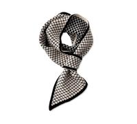 LumiSyne Mode Skinny Gestrickte Schal Für Damen Winter Einfacher Durchziehen Design Retro Diamanten Kariert Buchstaben Muster Schmaler Lange Halstuch Krawatten Schal Warme Schal Kragen