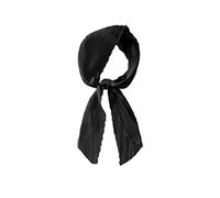LumiSyne Plissierter Quadratisch Schal Für Damen Einfarbig Seidig Satin Halstuch Leicht Bandana Kopftuch Kopfschmuck Haarschal