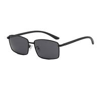 LumiSyne Retro Rechteckig Sonnenbrille Herren HD Polarisiert Linse Quadratische Metallrahmen Leicht Rechteckige Brillen UV400 Schutz Anti-Blendschutz Schatten Brille Für Reisen Fahren Angeln Outdoor