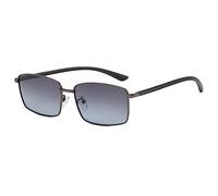 LumiSyne Retro Rechteckig Sonnenbrille Herren HD Polarisiert Linse Quadratische Metallrahmen Leicht Rechteckige Brillen UV400 Schutz Anti-Blendschutz Schatten Brille Für Reisen Fahren Angeln Outdoor
