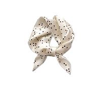 LumiSyne Retro Seidenschal Damen Klassische Polka Dots Hochwertige Satin Seide Gepunktet Quadratischer Schal Bandana Kopfschmuck Haarband Senior Zubehör