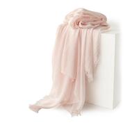 LumiSyne Schal Für Damen Einfarbiger Baumwolle Leinen Gefühl Schal Mit Quaste Retro Literarischer Stil Leichte Gaze Damenschal Warme Stola Große Lange Hijab Halstuch Sonnencreme Strand Wrap Ganzjährig