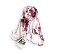 LumiSyne Seidenschal Damen Blumen Blätter Pflanze Gedruckt Muster Mode Eleganten Stil Lange Halstücher Weich Warme Seidentuch Halstücher Tücher Sonnencreme Stola Schal Ganzjährig