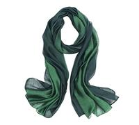 LumiSyne Seidenschal Damen Farbverlauf Baumwolle Leinen Seidentuch Mode Eleganten Leichte Weich Halstuch Sonnencreme Stola Ganzjährig