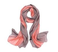 LumiSyne Seidenschal Damen Farbverlauf Baumwolle Leinen Seidentuch Mode Eleganten Leichte Weich Halstuch Sonnencreme Stola Ganzjährig