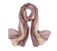LumiSyne Seidenschal Damen Farbverlauf Baumwolle Leinen Seidentuch Mode Eleganten Leichte Weich Halstuch Sonnencreme Stola Ganzjährig