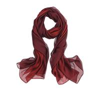 LumiSyne Seidenschal Damen Farbverlauf Baumwolle Leinen Seidentuch Mode Eleganten Leichte Weich Halstuch Sonnencreme Stola Ganzjährig