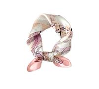 LumiSyne Seidenschal Damen Künstlerisch Gedruckte Kopftuch Ahornblatt muster Hochwertige Satin Seide Quadratischer Schal Bandana Kopfschmuck Haarband Senior Zubehör Geschenke