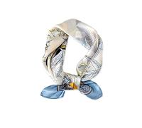 LumiSyne Seidenschal Damen Künstlerisch Gedruckte Kopftuch Ahornblatt muster Hochwertige Satin Seide Quadratischer Schal Bandana Kopfschmuck Haarband Senior Zubehör Geschenke