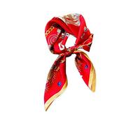 LumiSyne Seidenschal Damen Quadratischer Schal 70×70cm Leopard Animal Print Pferd Muster Luxus Retro Stil Leicht Satin Vierecktuch Multifunktionales Halstuch Kopftuch Bandana Kopfschmuck Haarband