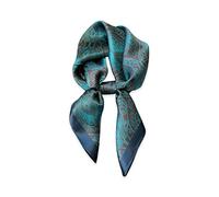 LumiSyne Seidenschal Damen Quadratischer Schal 70×70cm Paisley Druck Hahnentritt Muster Klassische Retro Stil Leicht Satin Vierecktuch Multifunktionales Halstuch Kopftuch Bandana Kopfschmuck Haarband
