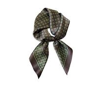 LumiSyne Seidenschal Damen Quadratischer Schal 70×70cm Paisley Druck Hahnentritt Muster Klassische Retro Stil Leicht Satin Vierecktuch Multifunktionales Halstuch Kopftuch Bandana Kopfschmuck Haarband