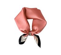 LumiSyne Seidenschal Damen Quadratischer Schal Einfarbig Retro Kette Gedruckte Leicht Weich Vierecktuch Bandana Kopfschmuck Halstuch Haarband