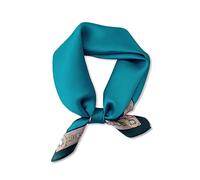 LumiSyne Seidenschal Damen Quadratischer Schal Einfarbig Retro Kette Gedruckte Leicht Weich Vierecktuch Bandana Kopfschmuck Halstuch Haarband