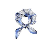 LumiSyne Seidenschal Damen Quadratischer Schal Klassische Hahnentritt Kariert Retro Pferd Gedruckte Weich Satin Kleines Vierecktuch Dekoration Halstuch Multifunktionales Bandana Kopfschmuck Haarband