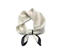 LumiSyne Seidenschal Damen Quadratischer Schal Klassische Hahnentritt Kariert Retro Pferd Gedruckte Weich Satin Kleines Vierecktuch Dekoration Halstuch Multifunktionales Bandana Kopfschmuck Haarband