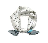 LumiSyne Seidenschal Damen Quadratischer Schal Liebe Leopard Muster Leicht Weich Vierecktuch Bandana Kopfschmuck Halstuch Haarband