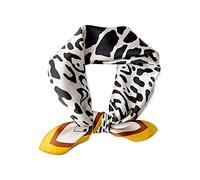 LumiSyne Seidenschal Damen Quadratischer Schal Liebe Leopard Muster Leicht Weich Vierecktuch Bandana Kopfschmuck Halstuch Haarband