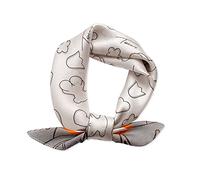 LumiSyne Seidenschal Damen Quadratischer Schal Liebe Leopard Muster Leicht Weich Vierecktuch Bandana Kopfschmuck Halstuch Haarband