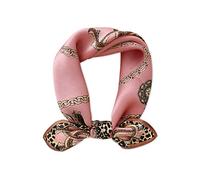 LumiSyne Seidenschal Damen Quadratischer Schal Mode Leopard Animal Print Maulbeerseide Kleines Vierecktuch Leicht Halstuch Seidentuch Multifunktionales Bandana Kopfschmuck Haarband