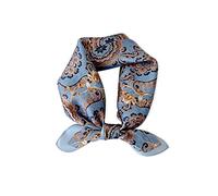 LumiSyne Seidenschal Damen Quadratischer Schal Retro Pferd Paisley Muster Leicht Weich Vierecktuch Bandanas Kopfschmuck Halstuch Haarband