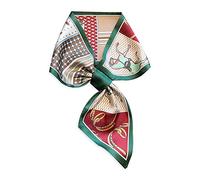 LumiSyne Seidenschal Damen Skinny Schal Einfacher Durchziehen Design Französische Vintage Stil Schmaler Lange Halstuch Leicht Satin Kleine Schal Dekorative Kopfschmuck Stirnbänder Haarband Ribbon