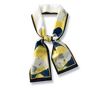 LumiSyne Seidenschal Damen Skinny Schal Polka Dots Gedruckt Paisley Muster Klassische Retro Stil Satin Krawatte Schal Schmaler Lange Halstuch Dekorative Bandana Kopfschmuck Stirnbänder Haarband Ribbon