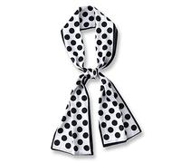 LumiSyne Seidenschal Damen Skinny Schal Polka Dots Gedruckt Paisley Muster Klassische Retro Stil Satin Krawatte Schal Schmaler Lange Halstuch Dekorative Bandana Kopfschmuck Stirnbänder Haarband Ribbon