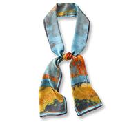 LumiSyne Seidenschal Damen Skinny Schal Polka Dots Gedruckt Paisley Muster Klassische Retro Stil Satin Krawatte Schal Schmaler Lange Halstuch Dekorative Bandana Kopfschmuck Stirnbänder Haarband Ribbon