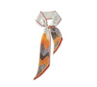 LumiSyne Skinny Seidenschal Damen Mädchen Schmale Lange Halstuch Blume Druck Chinesischer Stil Malerei Muster Elegante Künstlerisch Stil Seidentüch Krawatte Kopfschmuck Haarschal Griff Wrap Ribbon