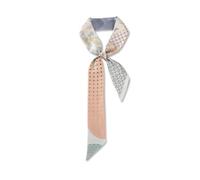 LumiSyne Skinny Seidenschal Damen Mädchen Schmale Lange Halstuch Blume Druck Chinesischer Stil Malerei Muster Elegante Künstlerisch Stil Seidentüch Krawatte Kopfschmuck Haarschal Griff Wrap Ribbon