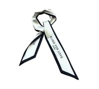 LumiSyne Skinny Seidenschal Damen Mädchen Schmale Lange Halstuch Blumen Baum Druck Buchstaben Muster Retro Künstlerisch Stil Satin Ribbon Seidentüch Krawatte Kopfschmuck Haarschal Handtasche Griffband