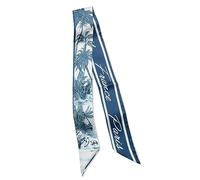 LumiSyne Skinny Seidenschal Damen Mädchen Schmale Lange Halstuch Leopard Animal Print Bunte Blumen Muster Satin Ribbon Seidentüch Krawatte Kopfschmuck Haarschal Griff Wrap Ribbon