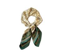 LumiSyne Skinny Seidenschal Damen Schmale Lange Halstuch Vintage Geometrisch Buchstaben Gedruckt Bunte Malerei Muster Satin Kleine Seidentuch Multifunktionales Kopfschmuck Haarschal Griff Wrap Ribbon