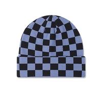 LumiSyne Strickmütze Für Damen Herren Schachbrett Kariert Muster Doppelter Zweck Mütze Mit Bündchen Und Slouchy Beanie Doppellagiger Stoff Stretchy Warme Baggy Skull Cap Winter Mütze Für Outdoor