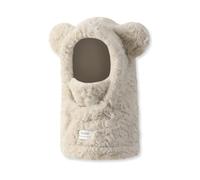 LumiSyne Sturmhaube Winter Niedliche Bärenohren Stil Einteilig Ohrenklappen Wintermütze Gesichtsmaske Halswärmer Flauschig Pelziges Fleece Einstellbare Winddichter Kordelzug Kapuzenschal Radfahren Ski