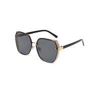 LumiSyne Übergroß Polarisiert Sonnenbrille Herren Damen Transparente Farbverlauf Linsen Hohle Metall Rahmen Frauen Sonnenbrillen UV400 Schutz Blendschutz Mode Schatten Brille Für Outdoor Reisen Fahren