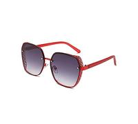LumiSyne Übergroß Polarisiert Sonnenbrille Herren Damen Transparente Farbverlauf Linsen Hohle Metall Rahmen Frauen Sonnenbrillen UV400 Schutz Blendschutz Mode Schatten Brille Für Outdoor Reisen Fahren