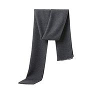 LumiSyne Warmer Wollschal Für Herren Winter Geschäft Lässiger Sstil Klassischer Unifarben Schal Einfarbige Schal Weiche Kaschmir Langer Schal Mit Quaste