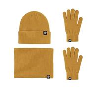 LumiSyne Winter 3 In 1 Mütze Schal Handschuh Sets Für Herren Damen Einfarbig Beanie Strickmütze Touchscreen Handschuhe Halswärmer Mit Thermisch Fleece Futter Kaltes Wetter Warme Sets